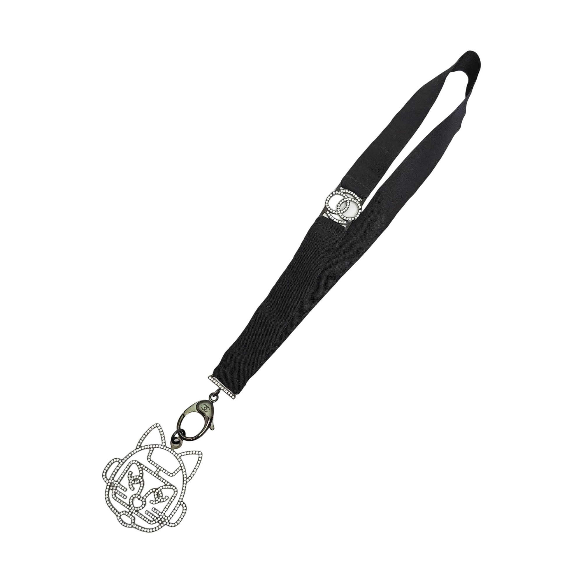 Fabric Bag Charm Black