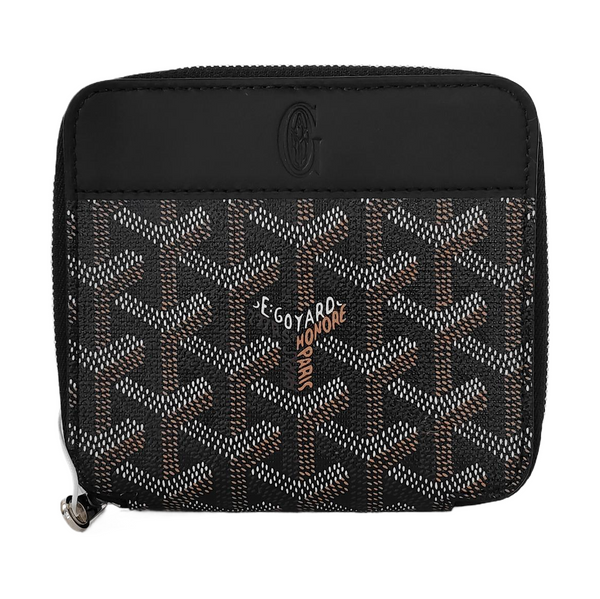 Saint-Marc Coated Canvas Black Wallet