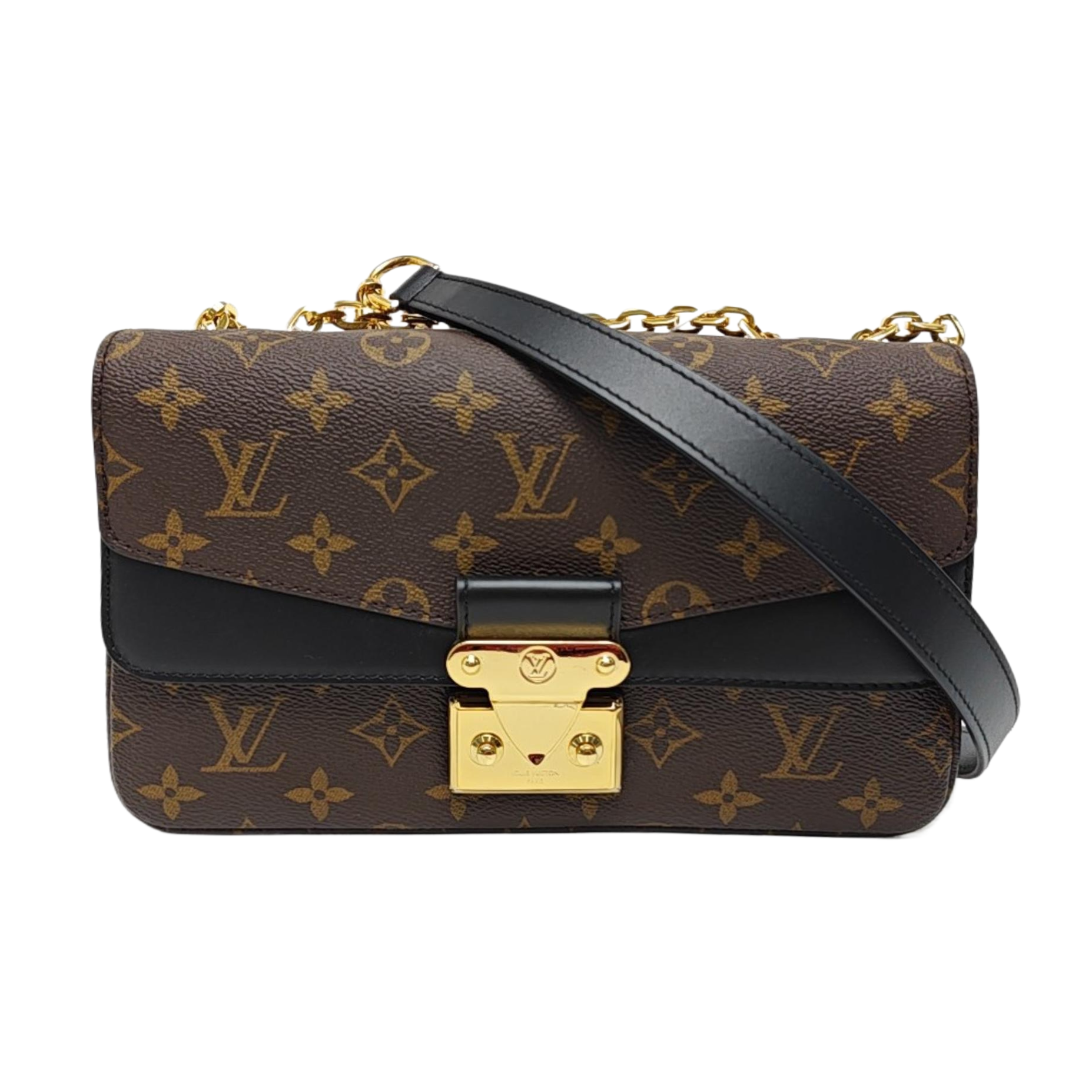 MARCEAU Monogram Coated Canvas Brown