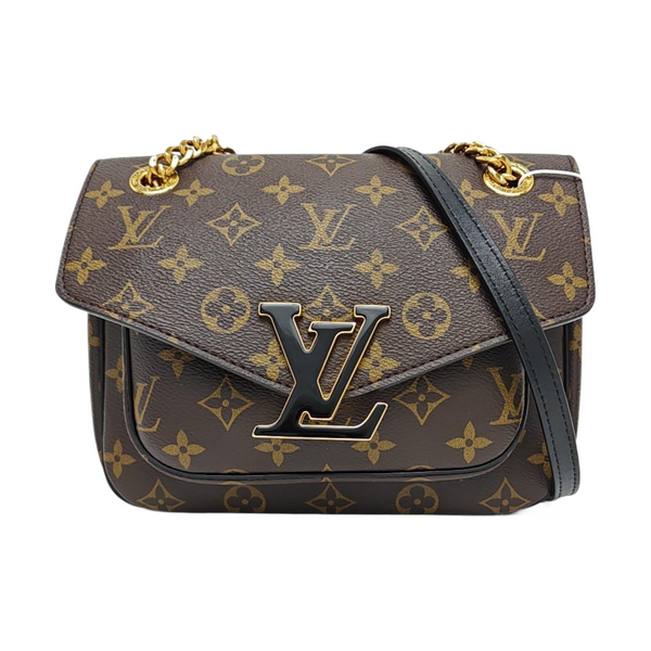PASSY Monogram Coated Canvas Brown