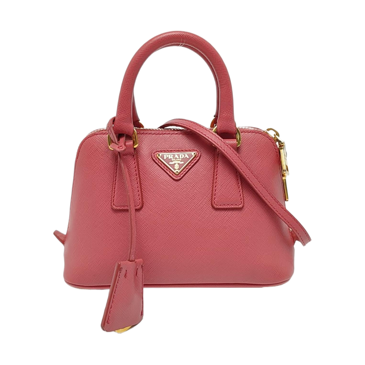 Promenade Mini Saffiano Calfskin Red