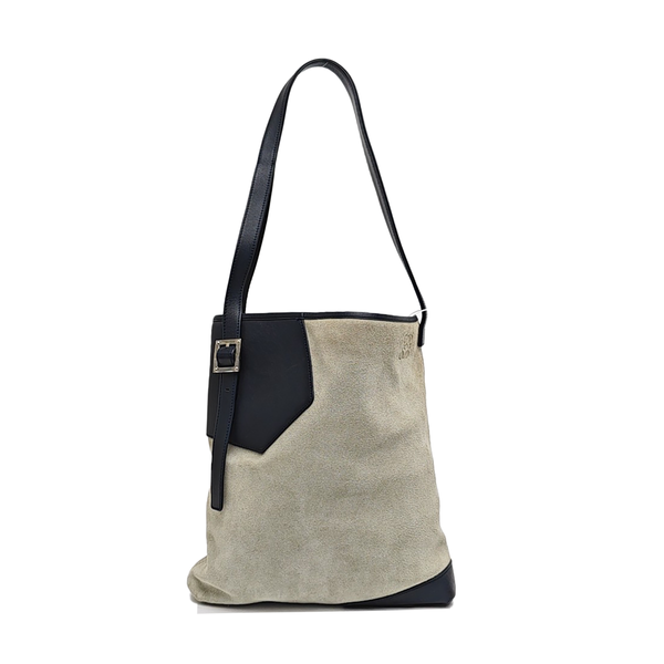 Suede Shoulder Bag Gray