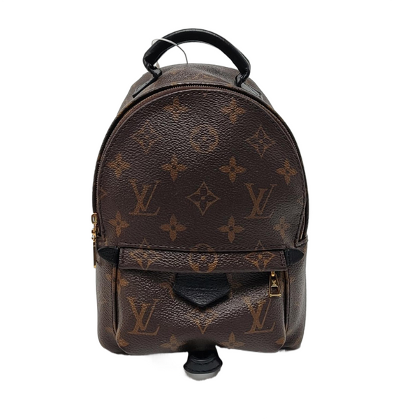PALM SPRINGS Mini Monogram Coated Canvas Brown