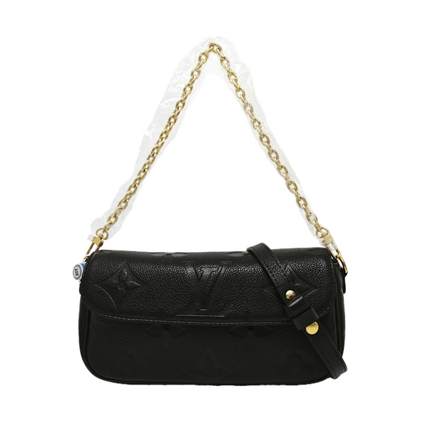 IVY Monogram Calfskin Black