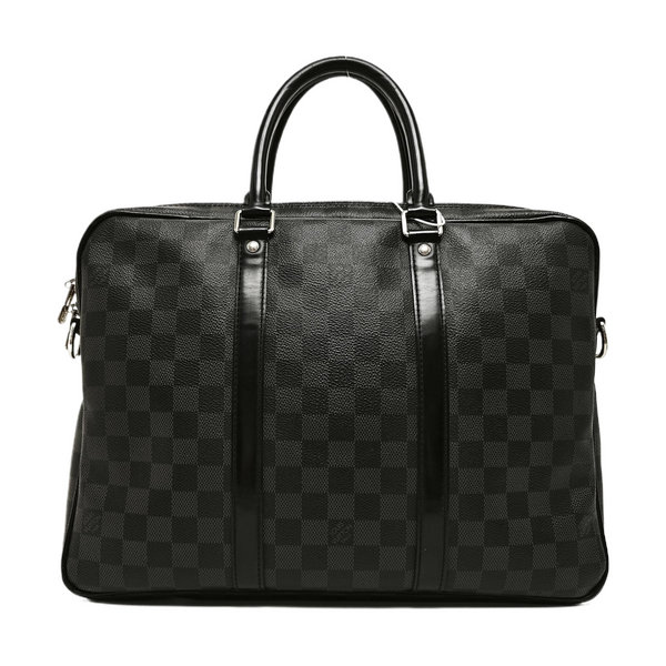 PORTE-DOCUMENTS PM Damier Graphite Coated Canvas Black