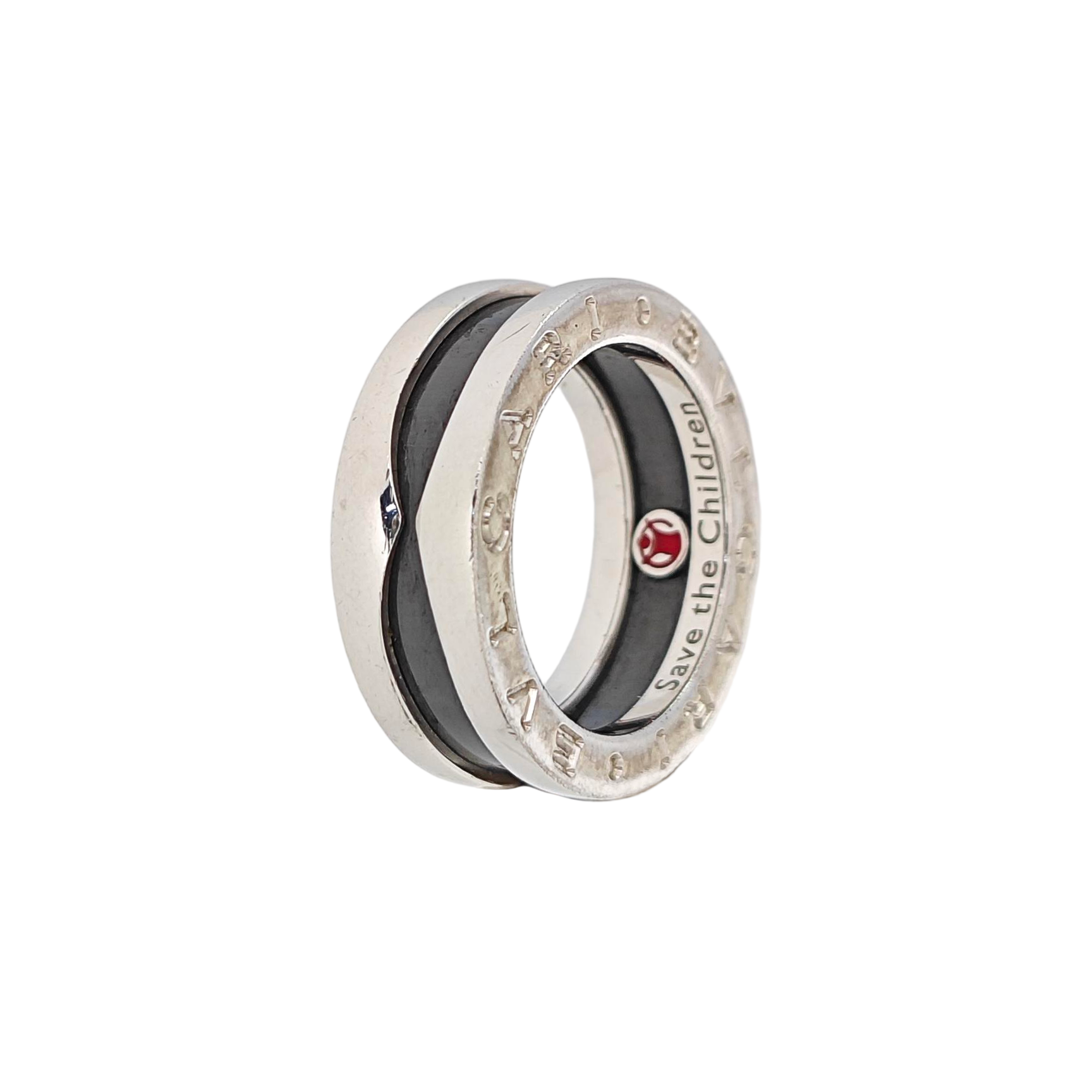 B.ZERO1 925 Sterling Silver Ring EU 45