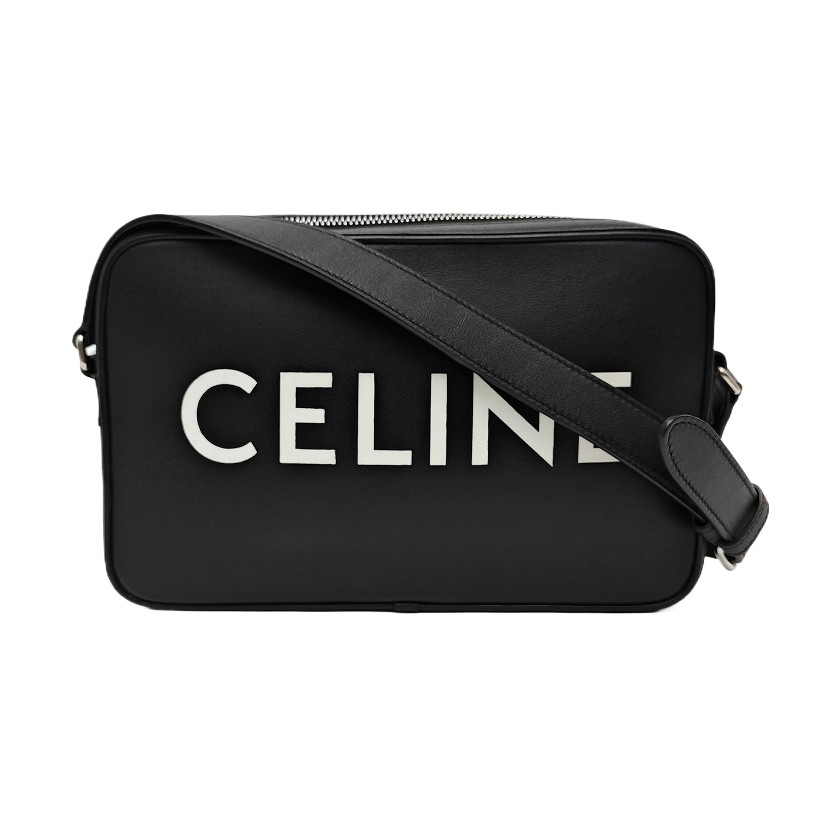 Calfskin Shoulder Bag Medium Black