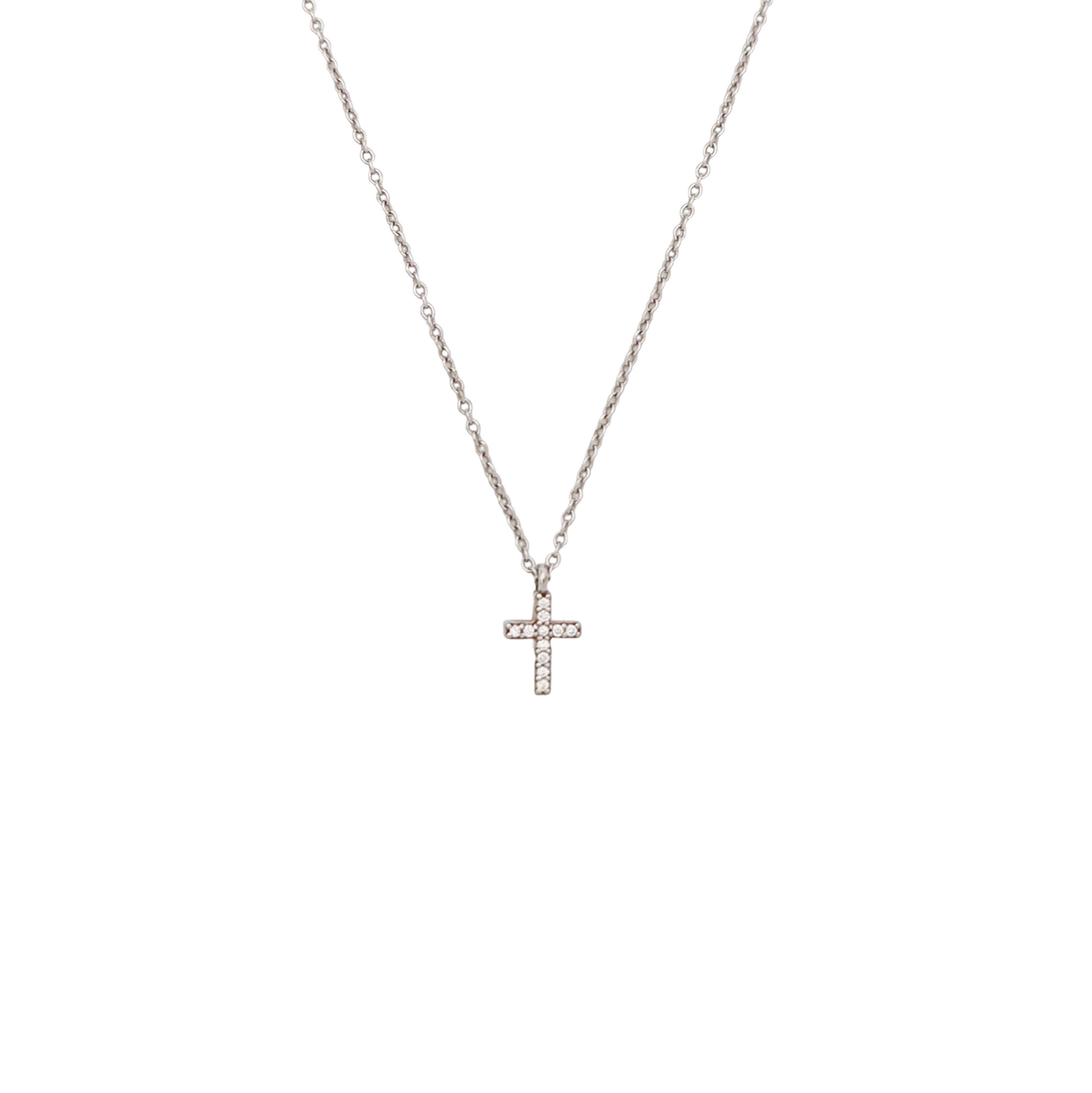 18k White Gold Silver Necklace