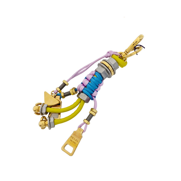 Fabric Bag Charm Multicolor