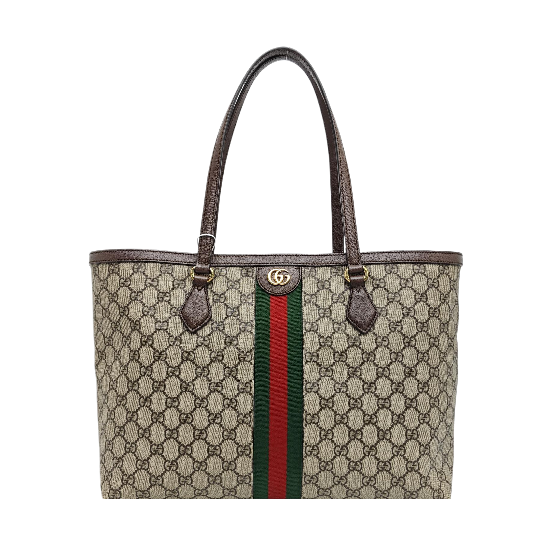 Ophidia Medium Monogram Coated Canvas Beige