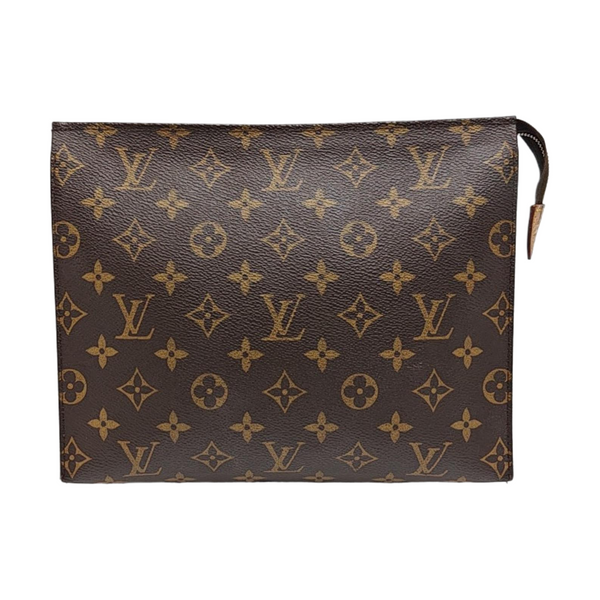 TOILET POCKET 26 Monogram Coated Canvas Brown