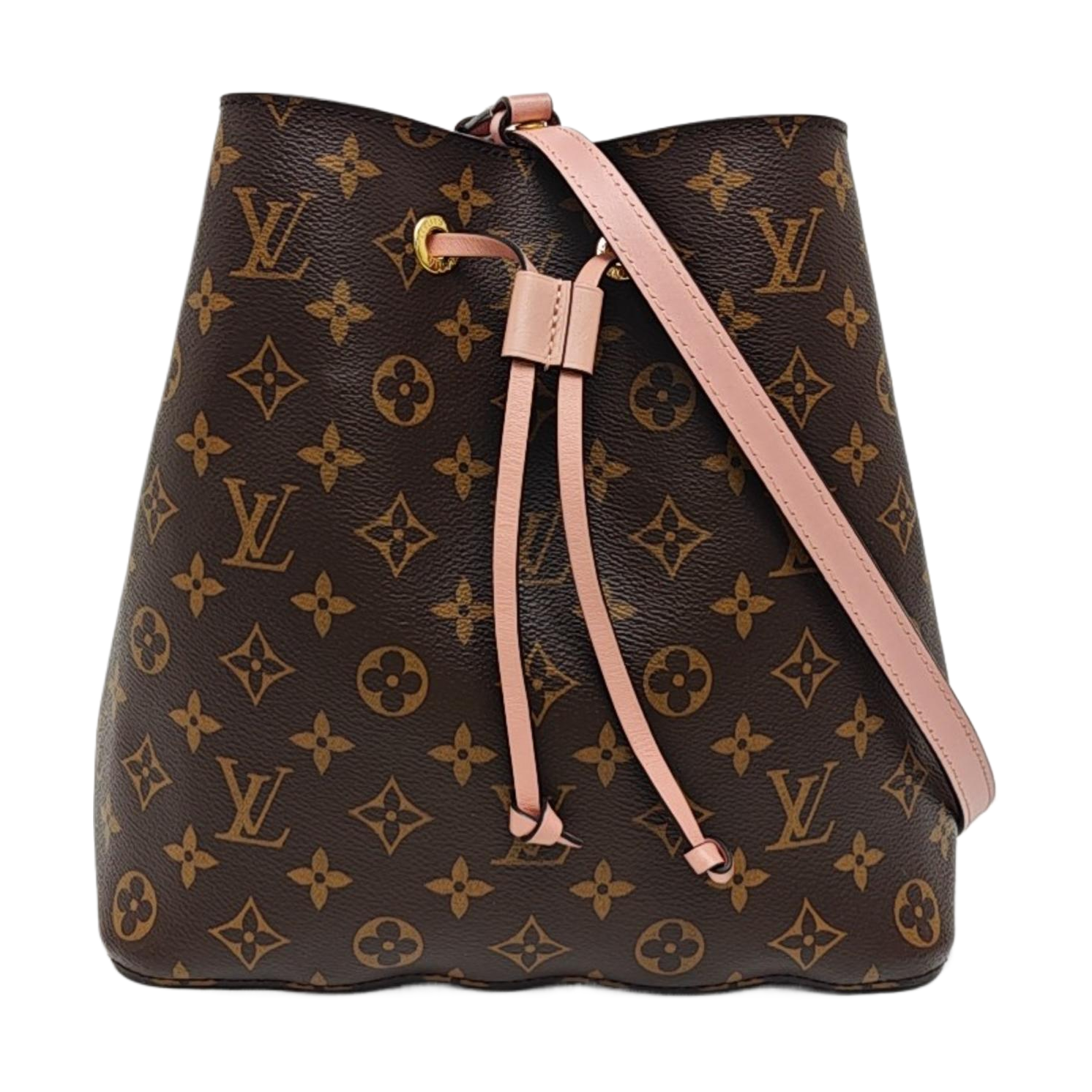 NÉONOÉ MM Monogram Coated Canvas Brown