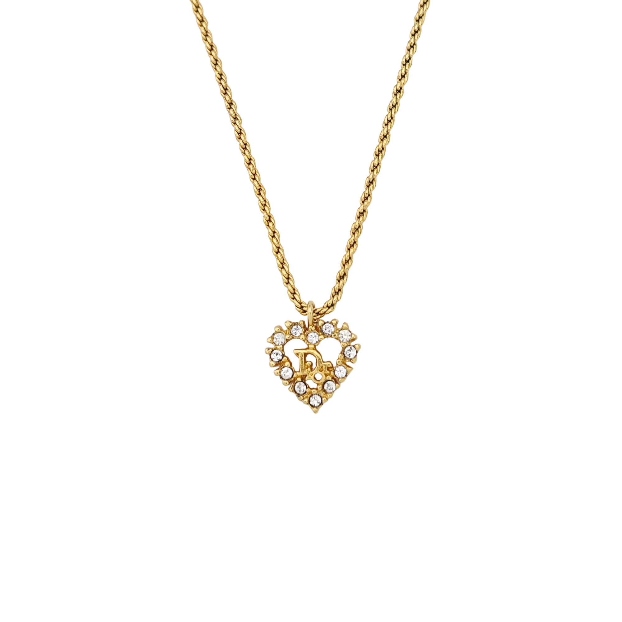 Dior Oblique Metal Gold Necklace