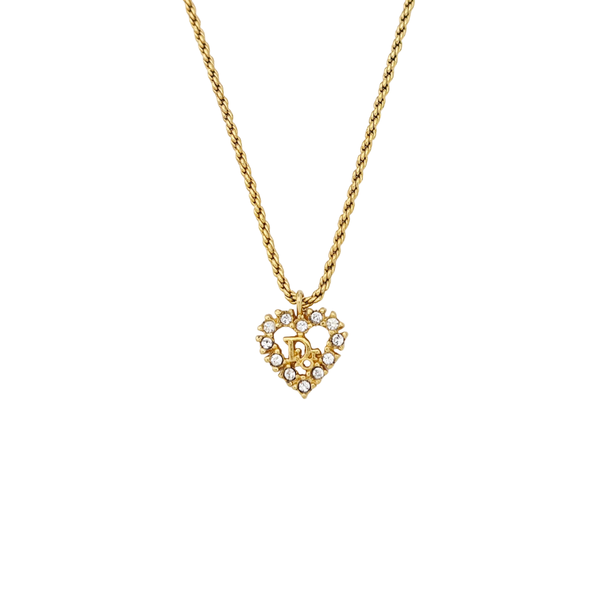Dior Oblique Metal Gold Necklace