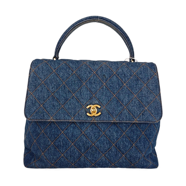 VINTAGE KELLY Quilted Denim Blue