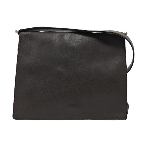 Lambskin Shoulder Bag Brown