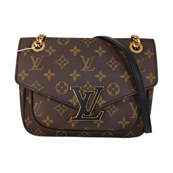 PASSY Monogram Coated Canvas Brown
