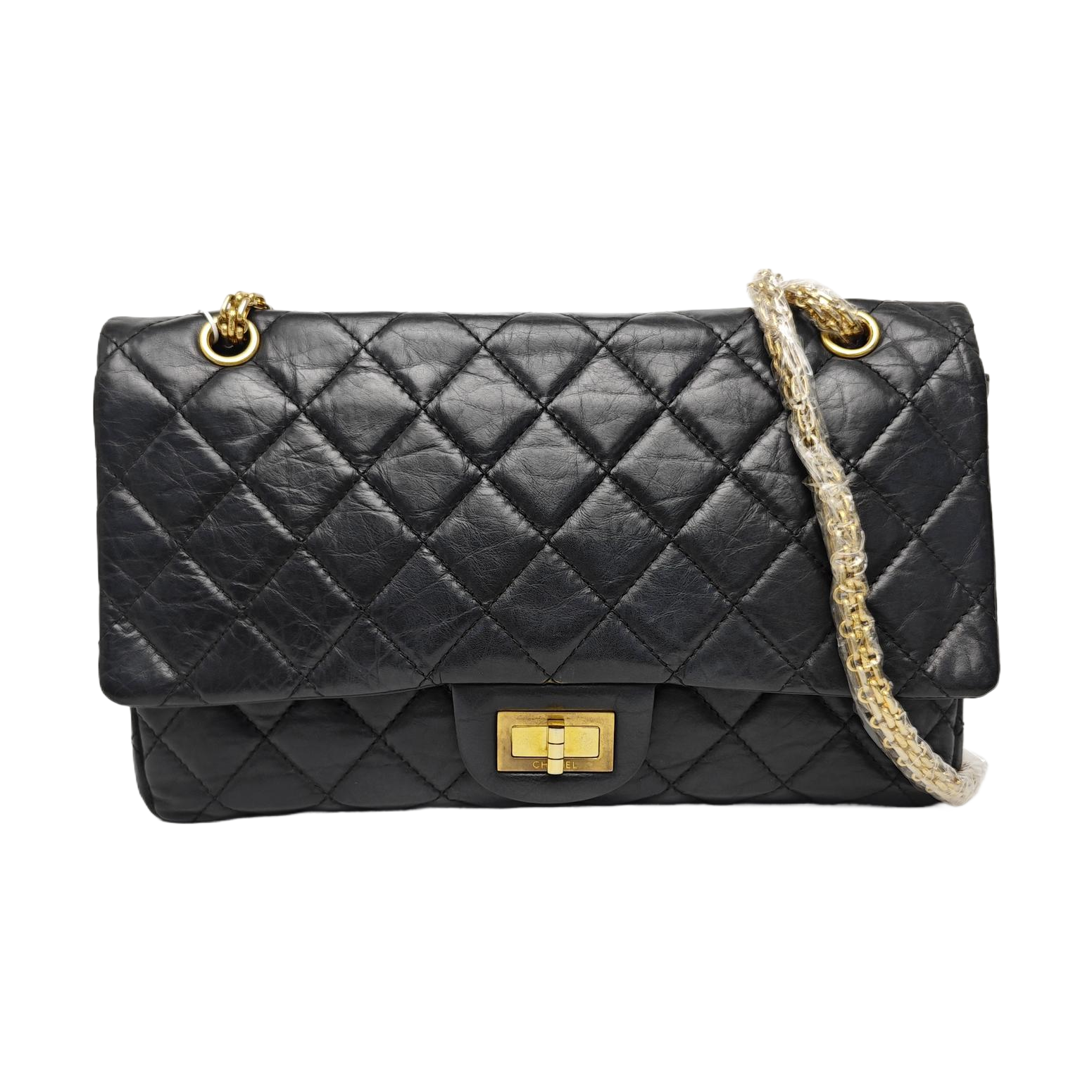 2.55 227 Quilted Calfskin Black