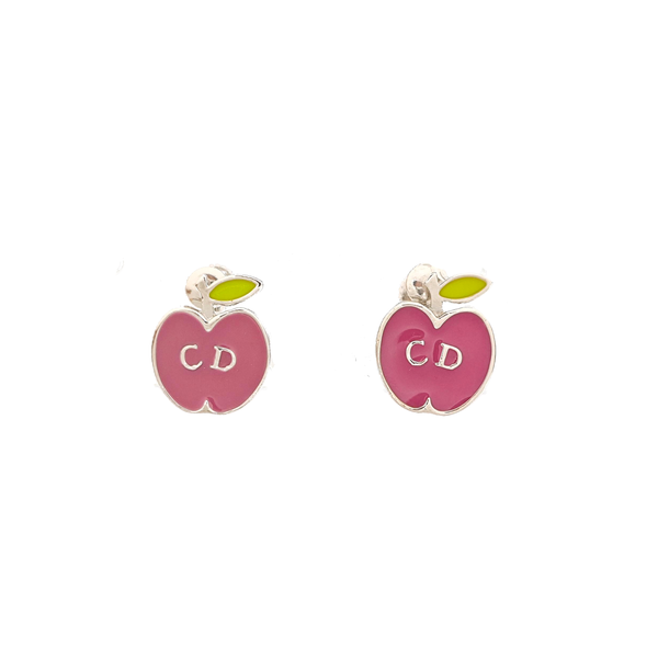 Petit CD Metal Silver Clip On Earrings