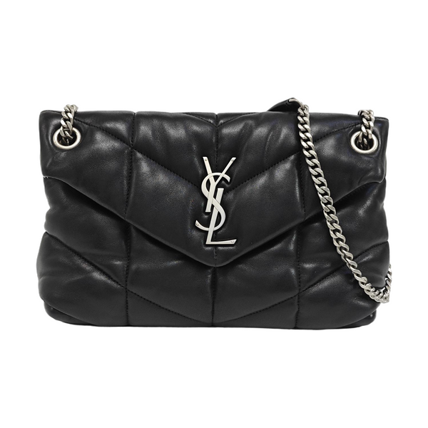 PUFFER Small Quilted Lambskin Black