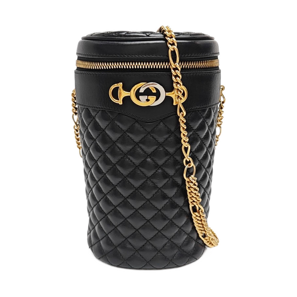 Zumi Quilted Calfskin Black
