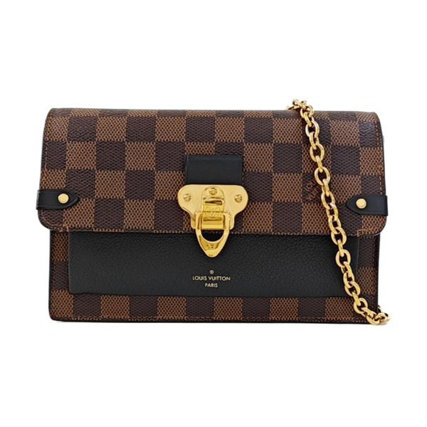 VAVIN Damier Ebene Coated Canvas Brown