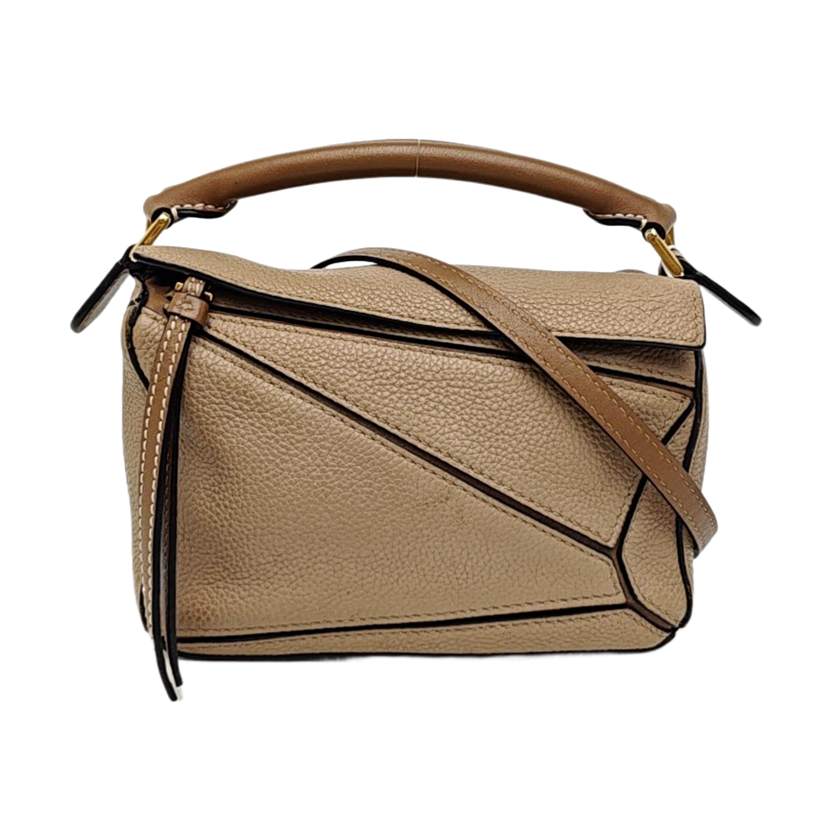 Puzzle Mini Calfskin Beige
