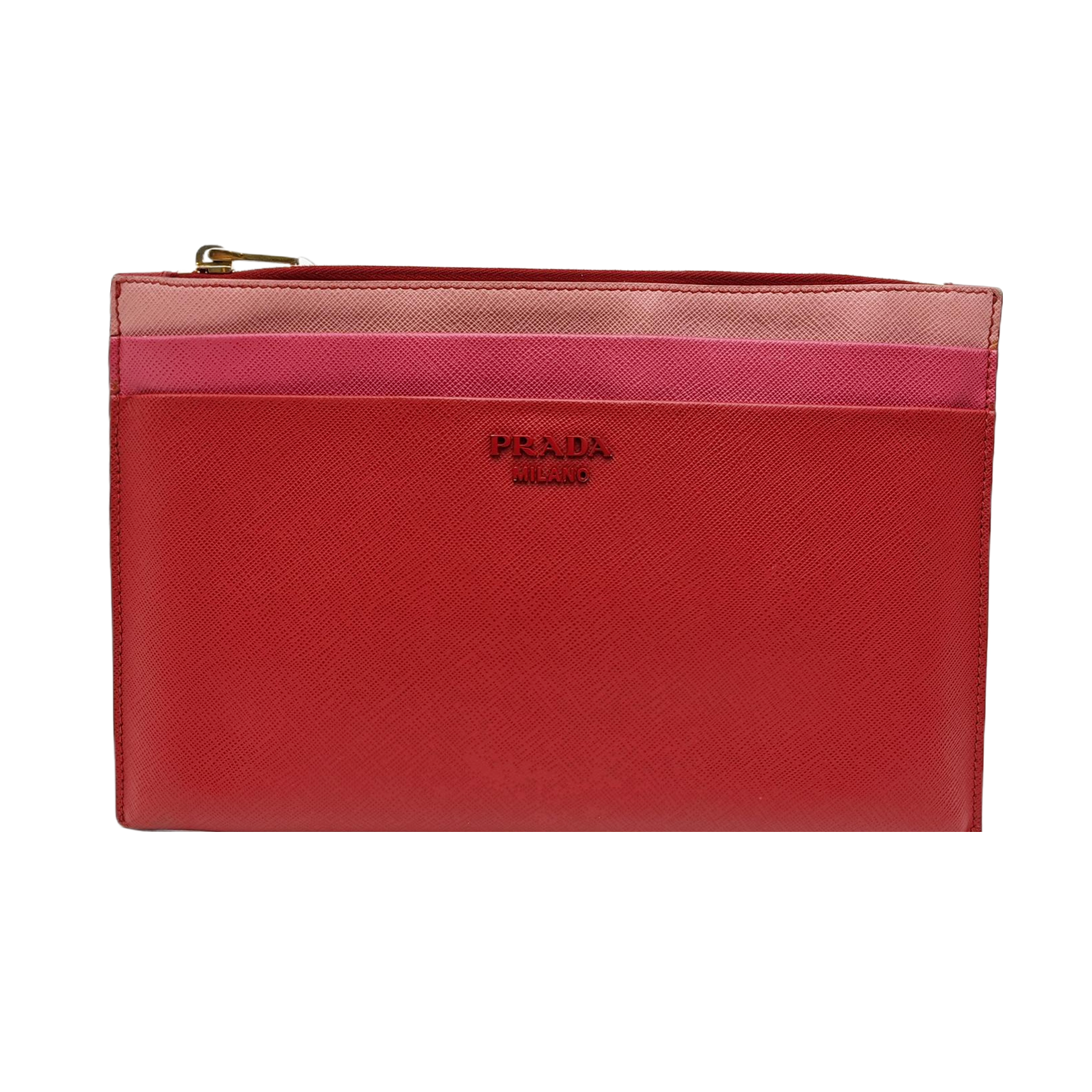 Calfskin Clutch Red