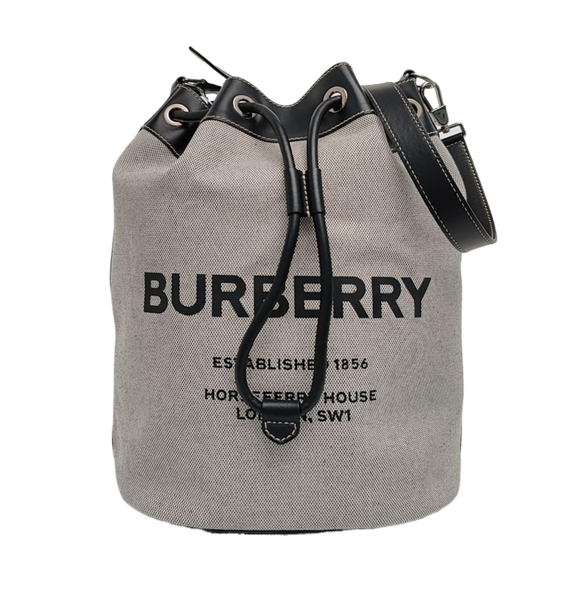 Canvas Bucket Bag Gray