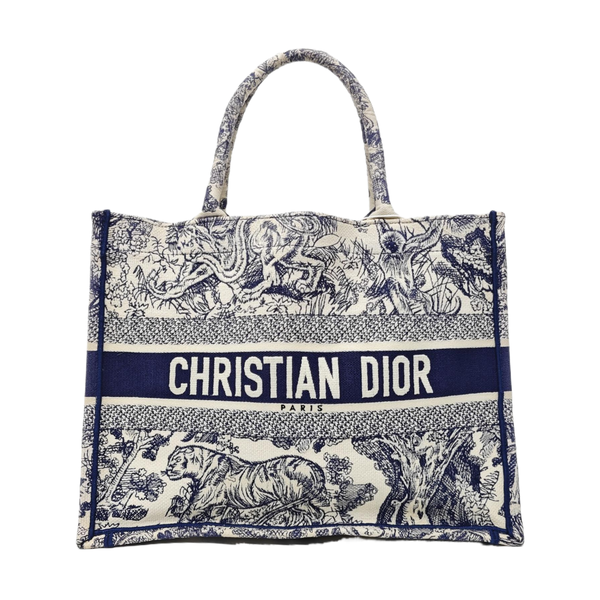 Book Tote Medium Canvas Blue