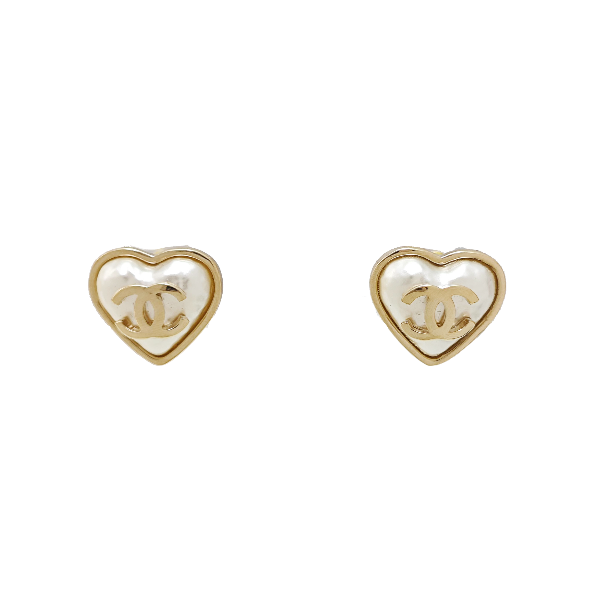 Metal White Stud Earrings