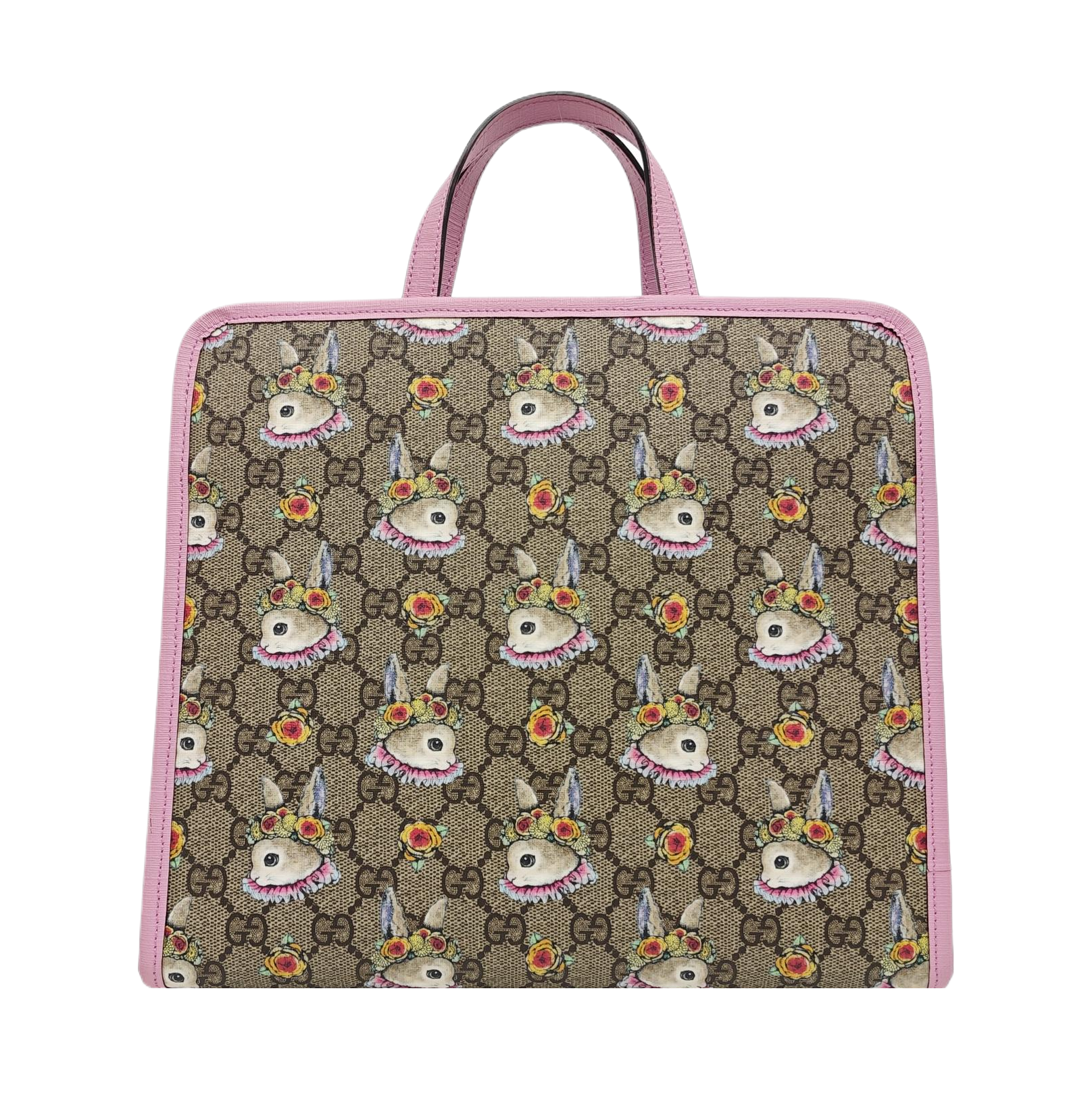 Monogram Coated Canvas Tote Bag Beige