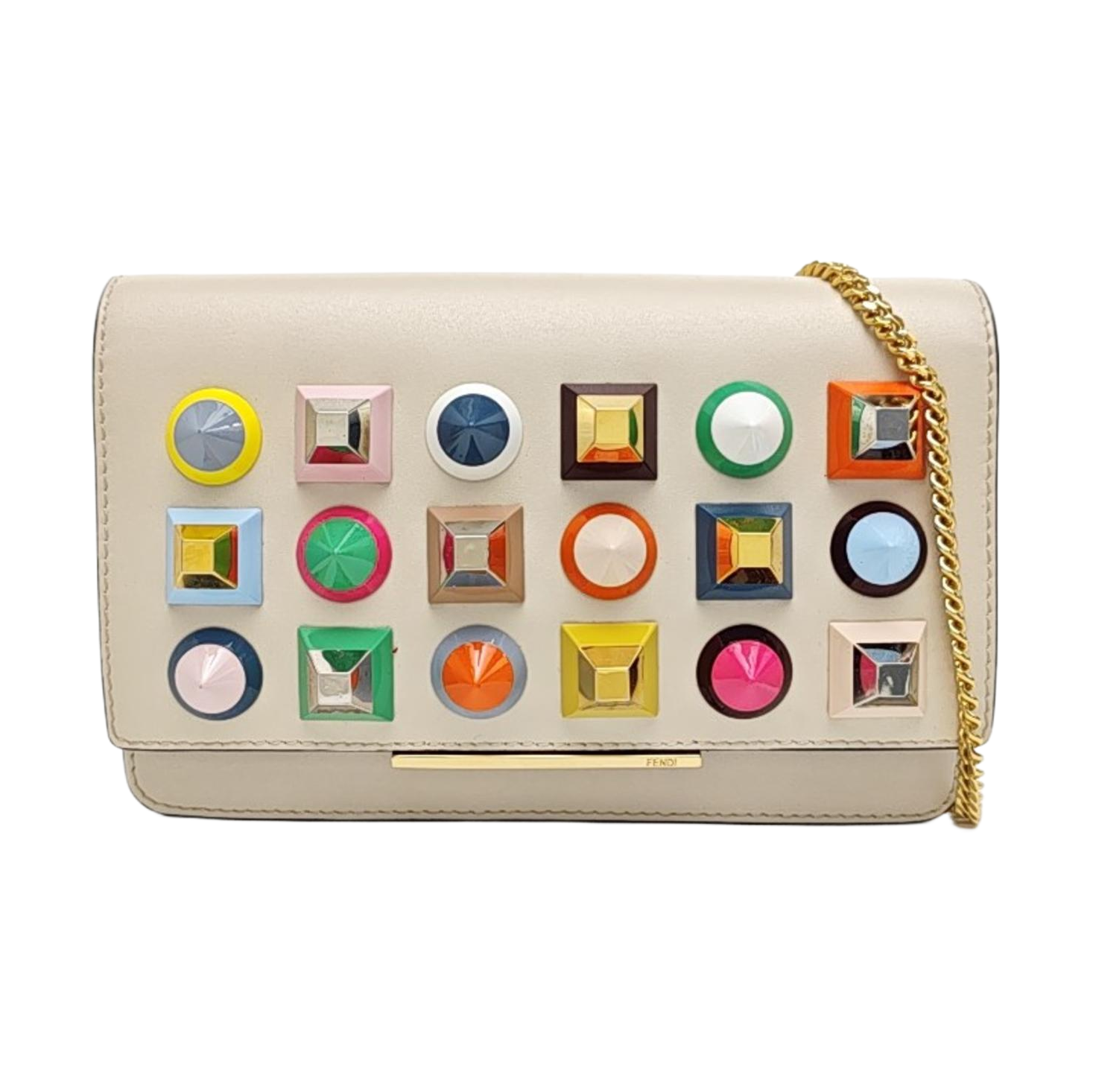 Calfskin Shoulder Bag Beige