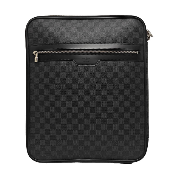 PEGASE 45 Damier Graphite Coated Canvas Black