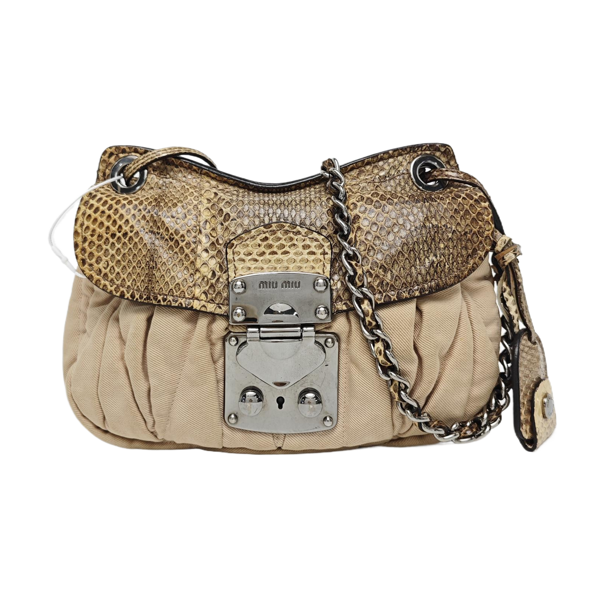 Canvas Shoulder Bag Beige