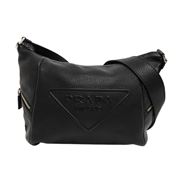 Calfskin Shoulder Bag Black