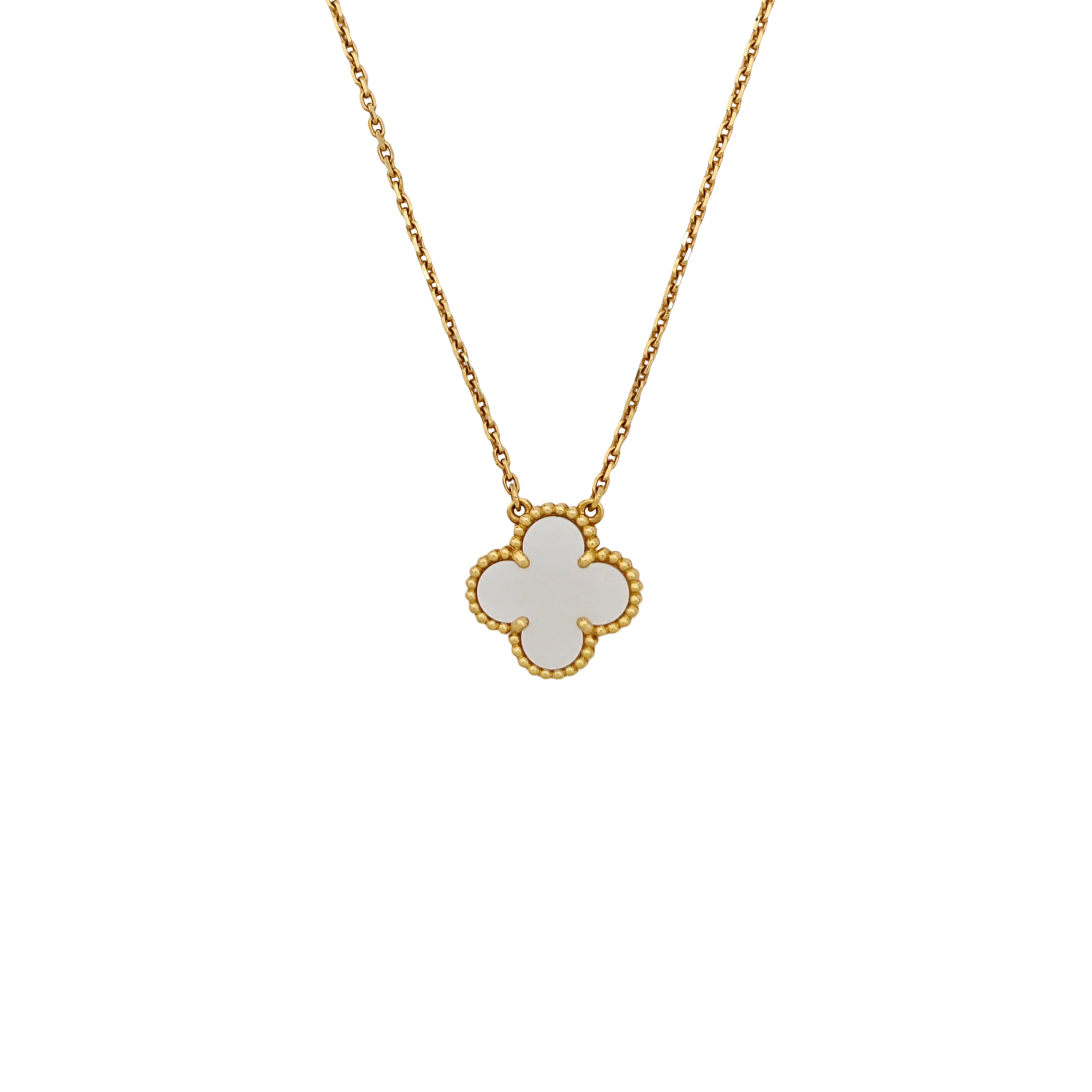 Vintage Alhambra 18k Gold Necklace