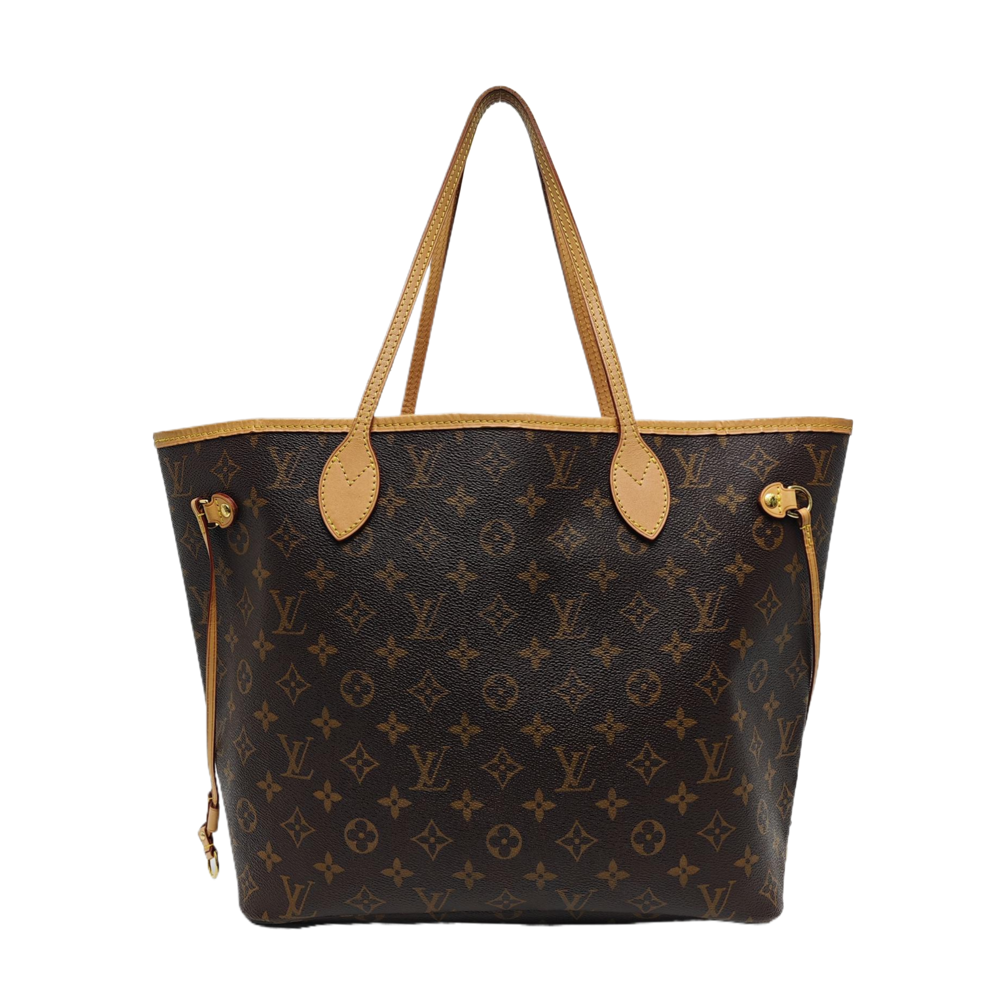 NEVERFULL MM Monogram Coated Canvas Brown