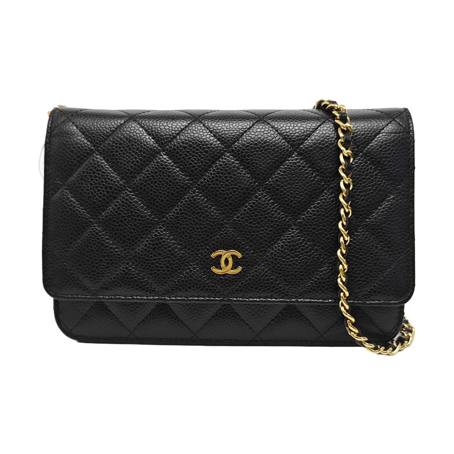 WOC Quilted Grained Calfskin Black