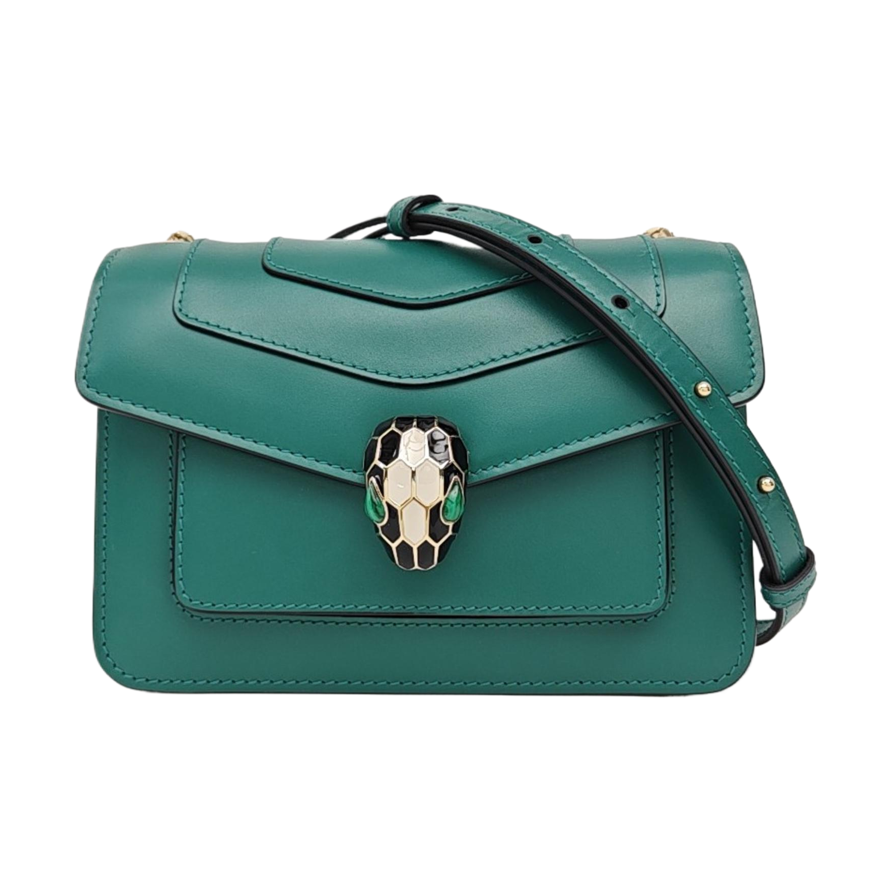 SERPENTI FOREVER Small Calfskin Green