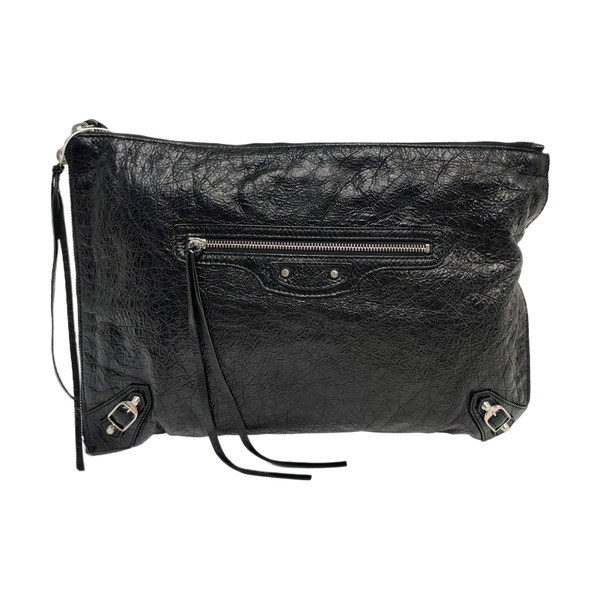 Authenticated pre-owned  Classic City Lambskin Black - Clutch at Looply