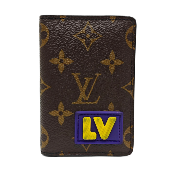 Monogram Coated Canvas Wallet Brown