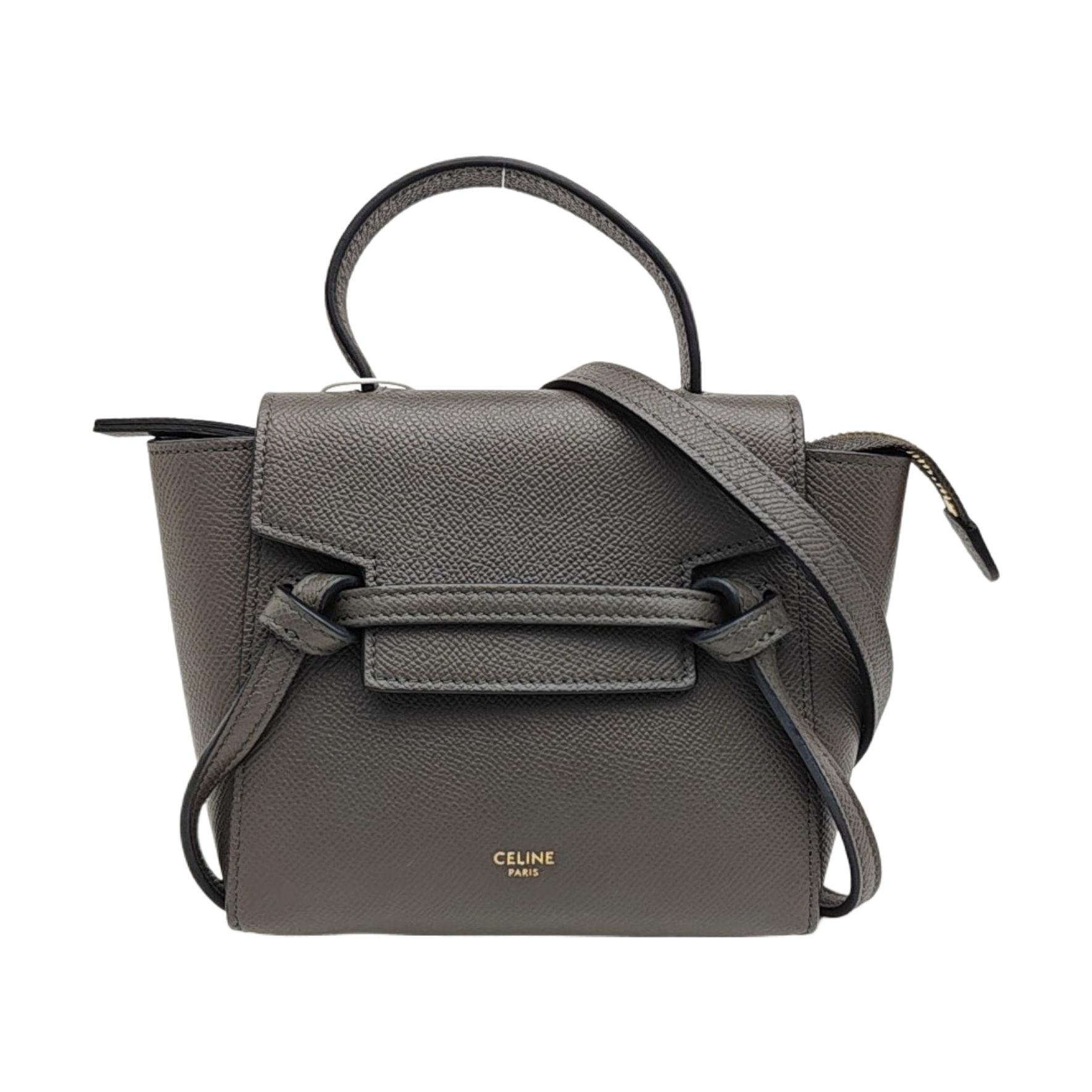BELT PICO Calfskin Gray