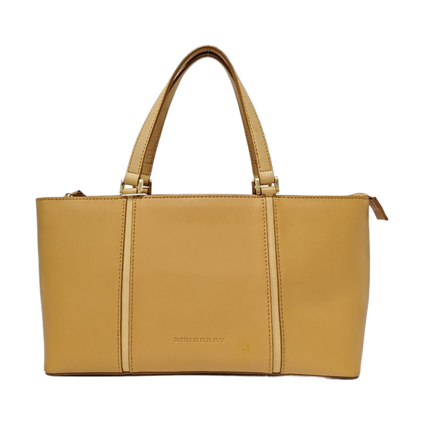 Calfskin Top Handle Bag Brown