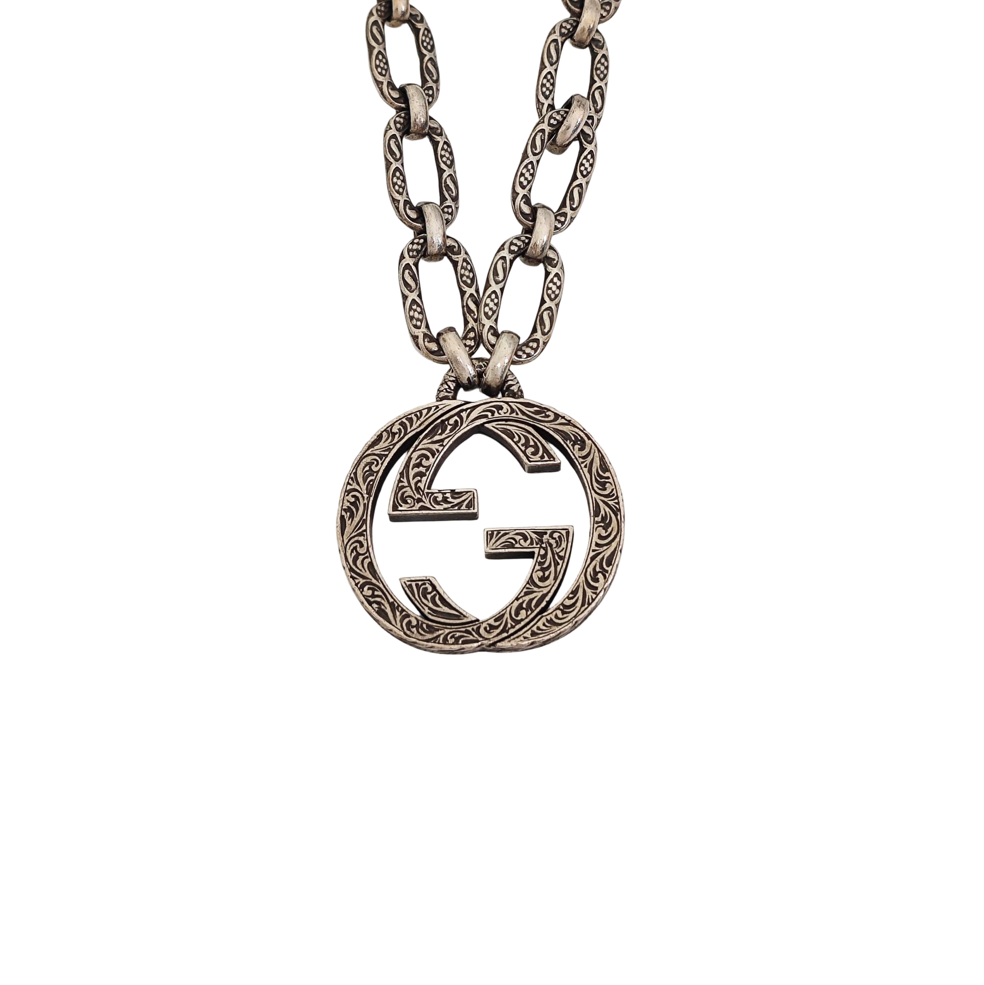 Interlocking G 925 Sterling Silver Necklace