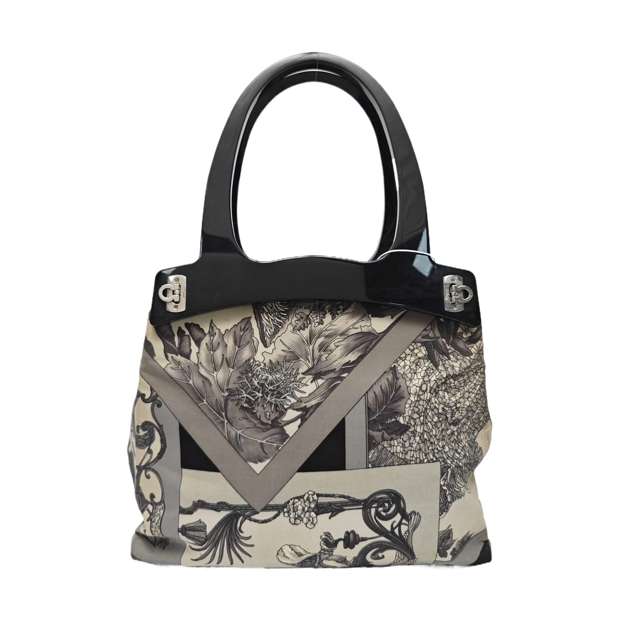 Canvas Top Handle Bag Beige