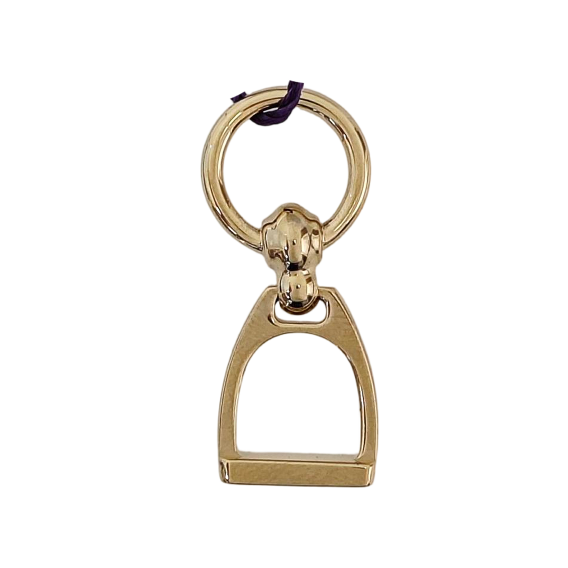 Etrier Metal Gold Pendant