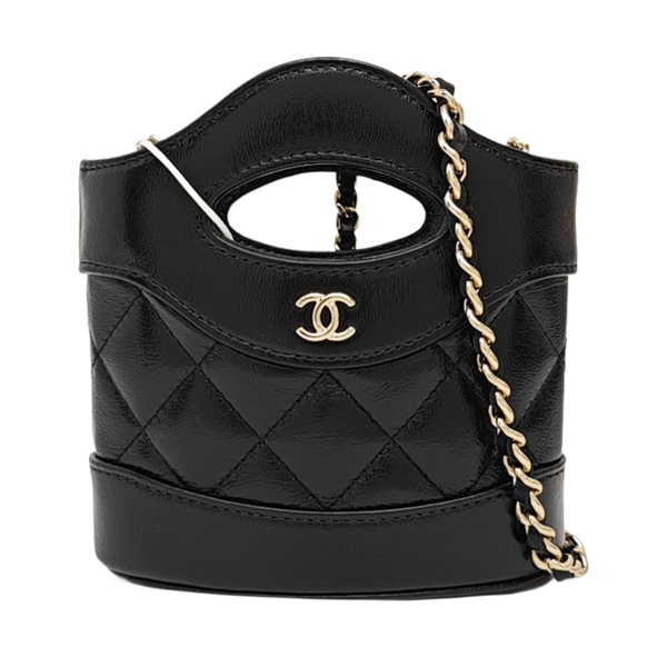 CHANEL 31 Mini Quilted Lambskin Black