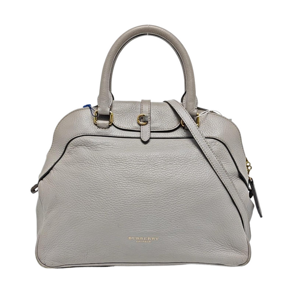 Calfskin Shoulder Bag Gray