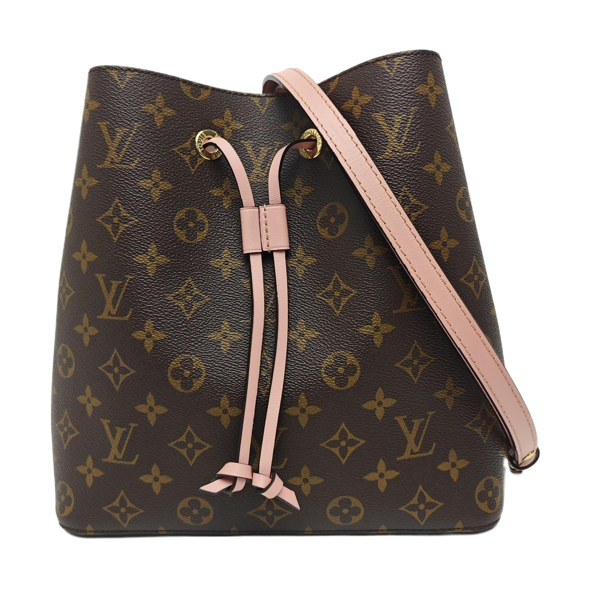 NÉONOÉ MM Monogram Coated Canvas Brown